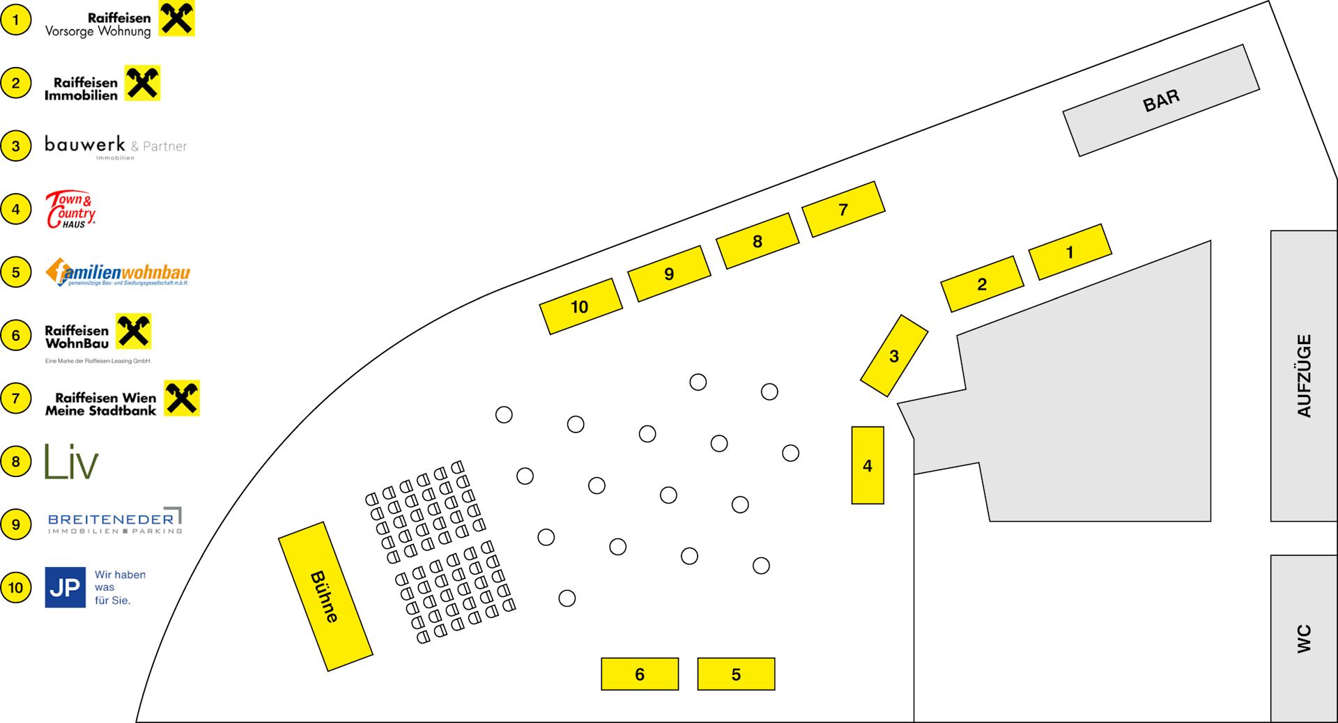 Aussteller Lageplan